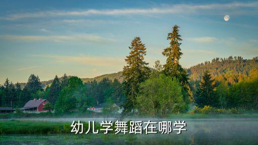 幼儿学舞蹈在哪学