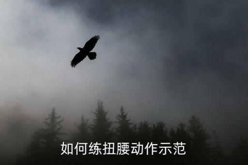 如何练扭腰动作示范
