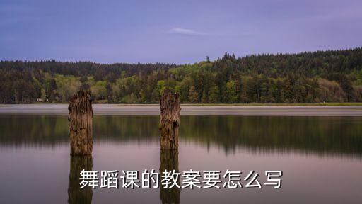 舞蹈课的教案要怎么写