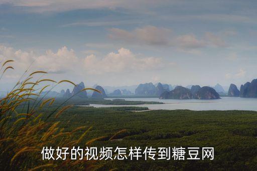 做好的视频怎样传到糖豆网