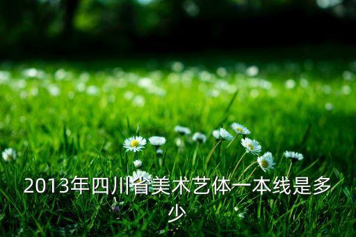 四川艺考一本分数线，2013年四川省美术艺体一本线是多少
