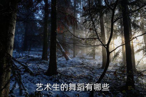 艺术生 舞蹈，艺术生的舞蹈有哪些