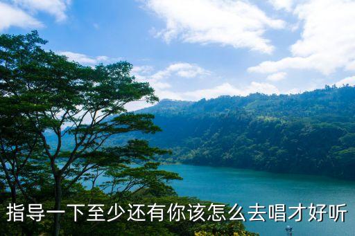 指导一下至少还有你该怎么去唱才好听