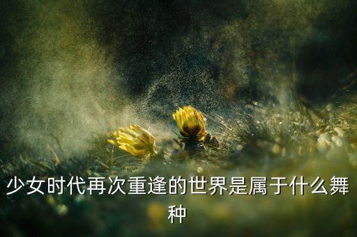 少女时代再次重逢的世界是属于什么舞种
