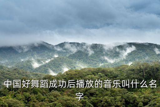 舞蹈大美中国的音乐叫什么名字，求助各位 这支舞蹈的歌曲叫什么名字 谢谢啦