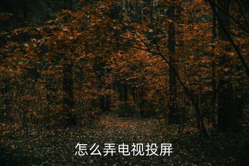 液晶电视怎么投屏，如何投屏到电视