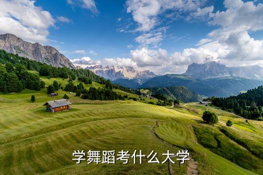 学舞蹈考什么大学