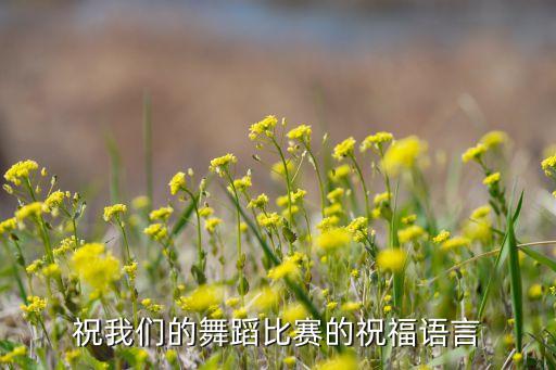 祝我们的舞蹈比赛的祝福语言