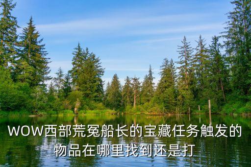 WOW西部荒冤船长的宝藏任务触发的物品在哪里找到还是打