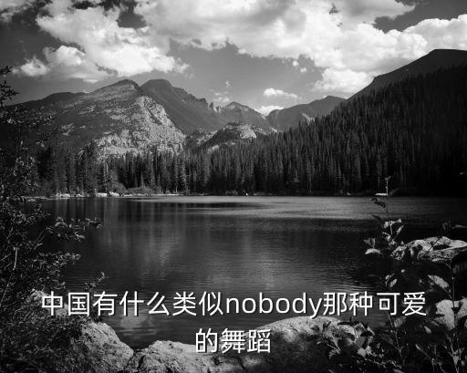 中国有什么类似nobody那种可爱的舞蹈