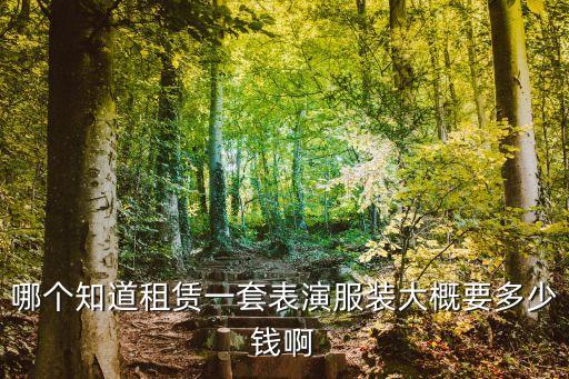 哪个知道租赁一套表演服装大概要多少钱啊