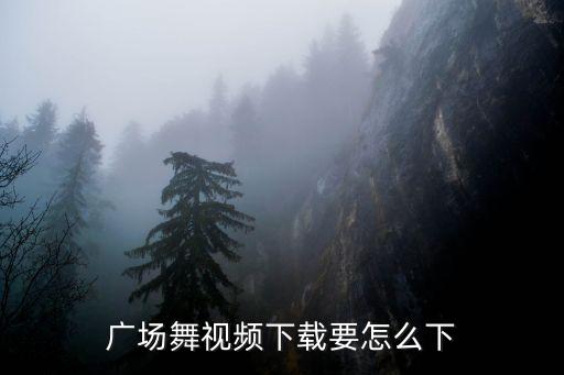 广场舞视屏怎么下载，如何下载广场舞视频