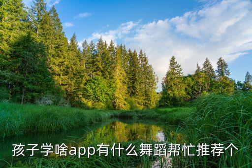 孩子学啥app有什么舞蹈帮忙推荐个