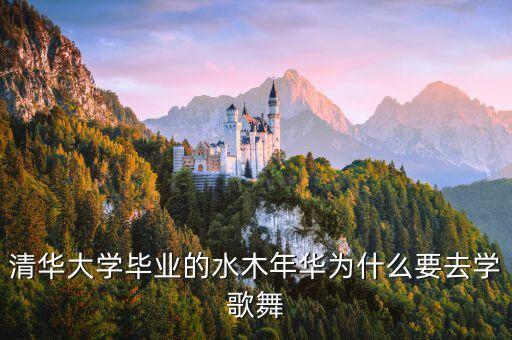 为什么接触舞蹈，清华大学毕业的水木年华为什么要去学歌舞