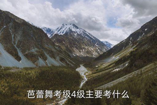 芭蕾舞考级4级主要考什么