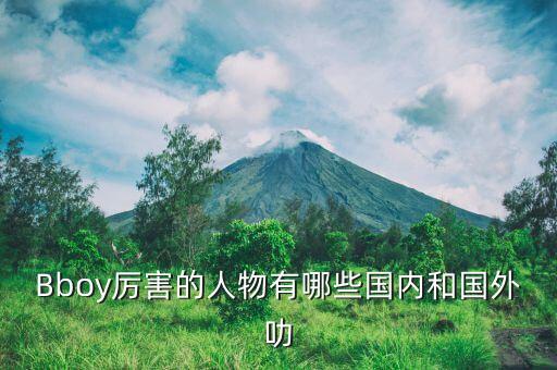 Bboy厉害的人物有哪些国内和国外叻