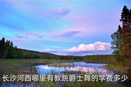 长沙河西哪里有教跳爵士舞的学费多少