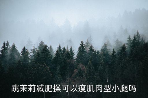 跳茉莉减肥操可以瘦肌肉型小腿吗