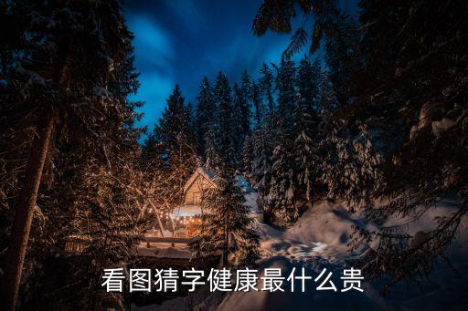 看图猜字健康最什么贵