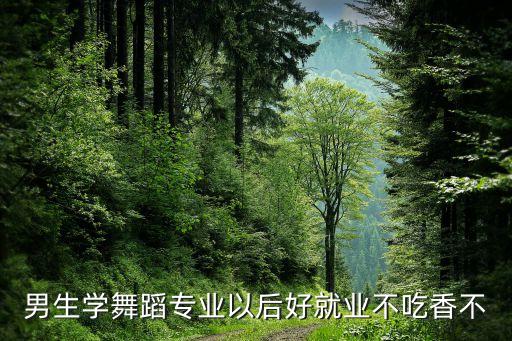 男生学舞蹈专业以后好就业不吃香不