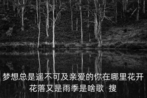 梦想总是遥不可及亲爱的你在哪里花开花落又是雨季是啥歌  搜