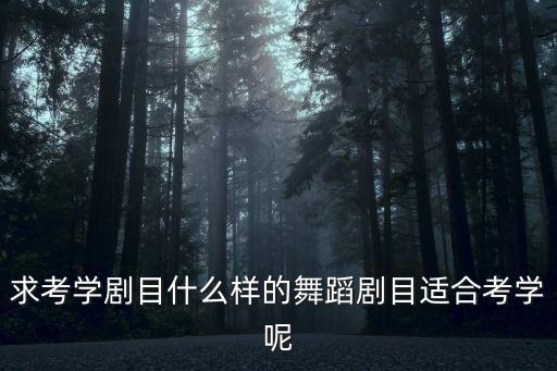 艺考舞蹈2分钟剧目推荐女，帮忙推荐几个女子单人舞剧目考学用谢谢