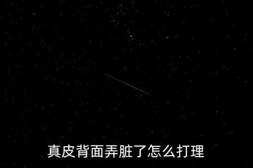 真皮背面弄脏了怎么打理