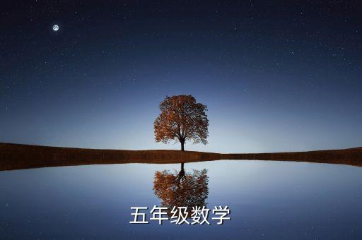 五年级数学