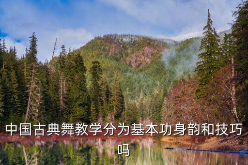 中国古典舞教学分为基本功身韵和技巧吗