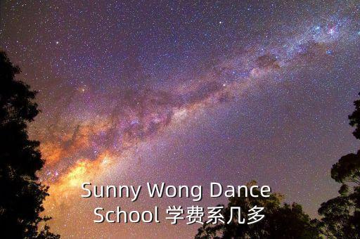 Sunny Wong Dance School 学费系几多