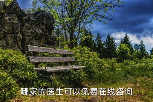 哪家的医生可以免费在线咨询