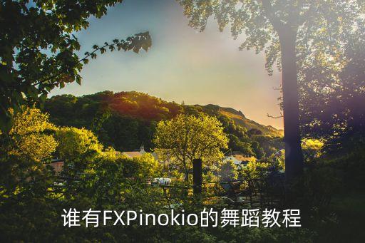 好人多舞蹈教学视频，谁有FXPinokio的舞蹈教程