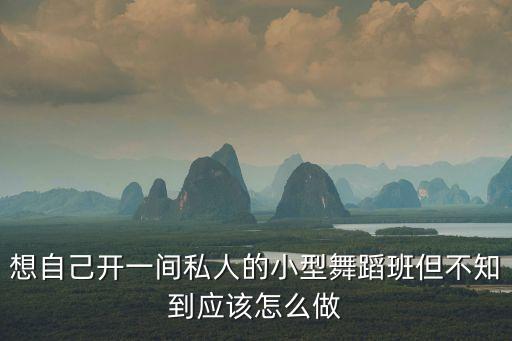 如何开办私人舞蹈班，想自己开一间私人的小型舞蹈班但不知到应该怎么做
