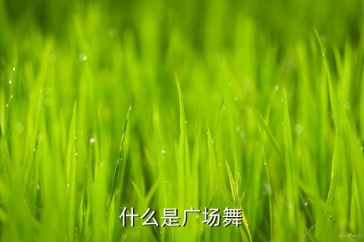 什么是广场舞