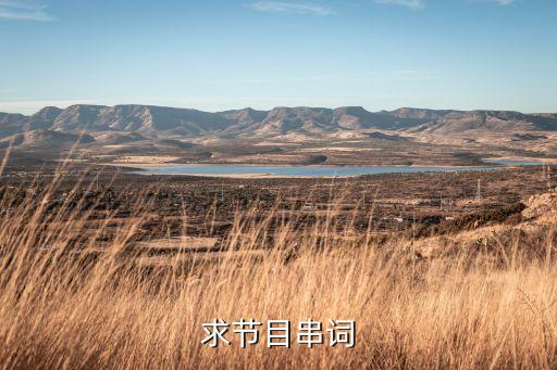 舞蹈吉祥颂串词主持词，求节目串词