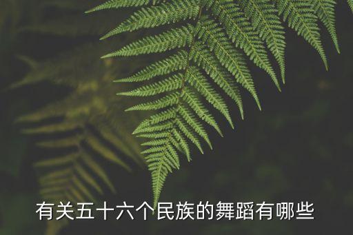 有关五十六个民族的舞蹈有哪些