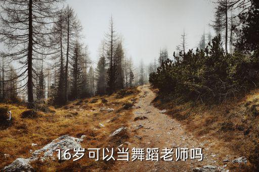 16岁可以当舞蹈老师吗