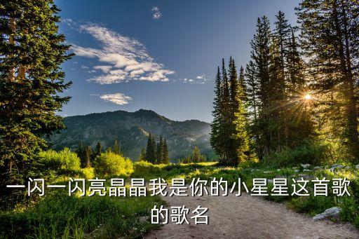 一闪一闪亮晶晶我是你的小星星这首歌的歌名