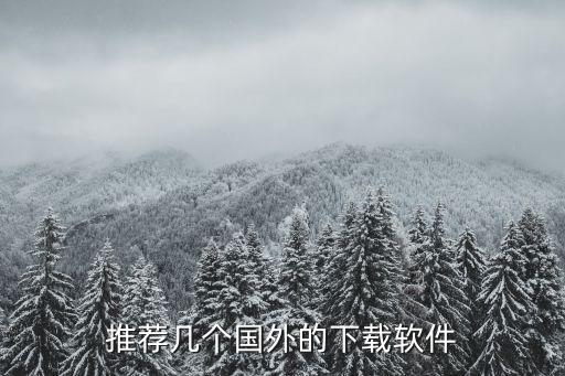 推荐几个国外的下载软件
