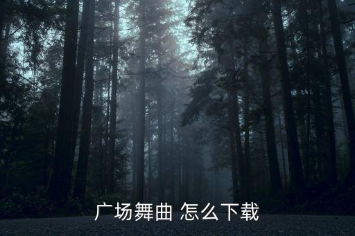 广场舞曲 怎么下载