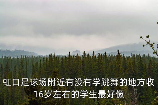 虹口足球场附近有没有学跳舞的地方收16岁左右的学生最好像