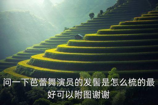 儿童芭蕾舞头发怎么盘，问一下芭蕾舞演员的发髻是怎么梳的最好可以附图谢谢