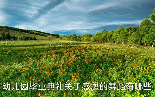 幼儿园毕业典礼关于感恩的舞蹈有哪些