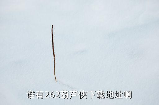 谁有262葫芦侠下载地址啊