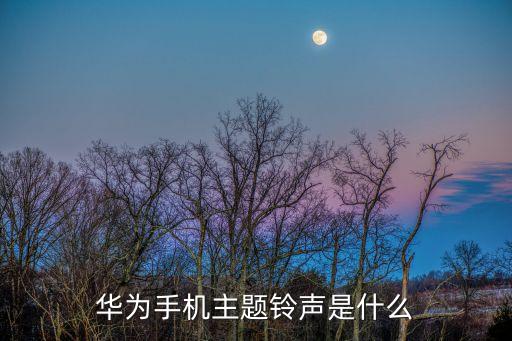 华为手机主题铃声是什么