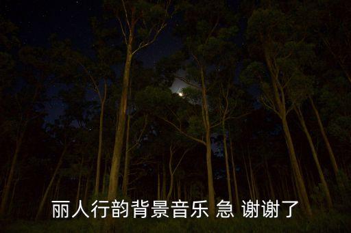 丽人行韵背景音乐 急 谢谢了