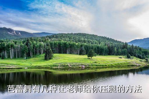 芭蕾舞有几种让老师给你压腿的方法