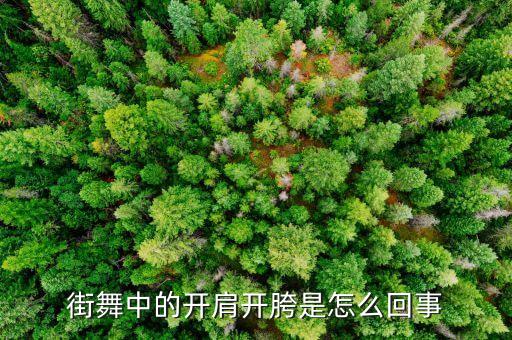 街舞中的开肩开胯是怎么回事