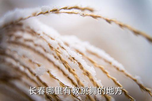 长春哪里有教跳舞的地方