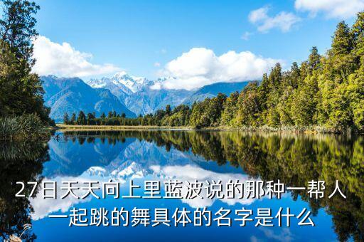 27日天天向上里蓝波说的那种一帮人一起跳的舞具体的名字是什么